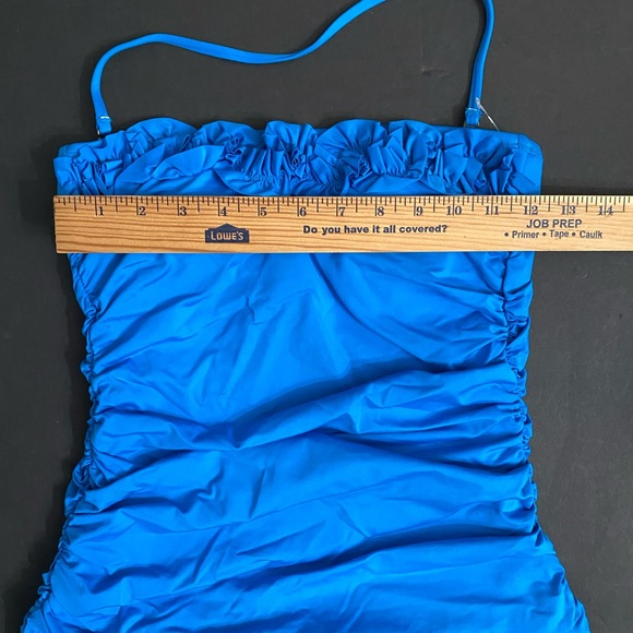 Kenneth Cole Tummy Toner Tankini Top Swimsuit Women’s size S Turquoise blue - Picture 5 of 14